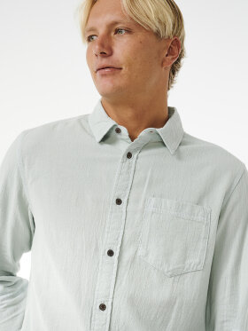 Rip Curl - Men's Washed Long Sleeve Skjorte - Herre - Mint