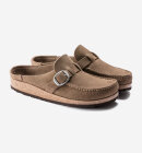 Birkenstock - Buckley Ruskindssandaler - Dame - Grey Taupe - Smal