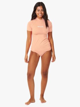 Rip Curl - Women's Classic Surf Short Sleeve UPF 50+ UV t-shirt - Dame - Bright Peach