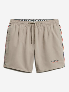 Superdry - Men's EMB 15 Badeshorts - Herre - Deep Beige