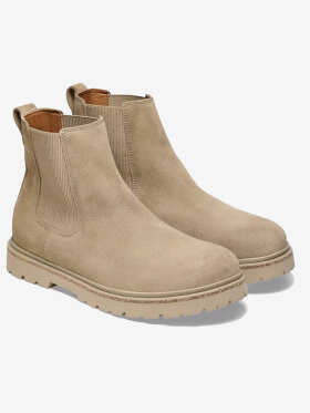 Birkenstock - Highwood Slip On Men Suede Chelsea Boot - Taupe - Normal
