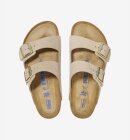 Birkenstock - Arizona blød fodseng - Nubucklæder - Sandcastle - Smal model