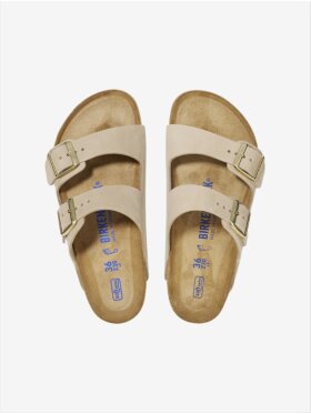 Birkenstock - Arizona blød fodseng - Nubucklæder - Sandcastle - Smal model