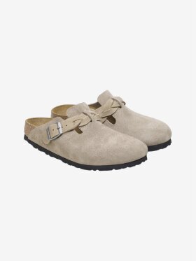 Birkenstock - Boston Braided - Suede Leather  - Taupe - Smal