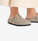 Birkenstock - Boston Braided - Suede Leather  - Taupe - Smal