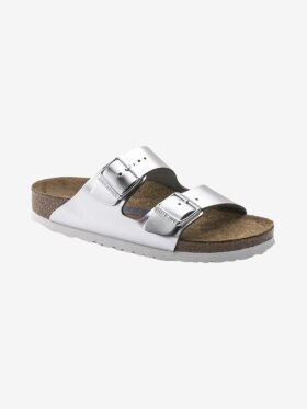 Birkenstock - Arizona Sandal Naturlæder - Metallic Silver - Normal