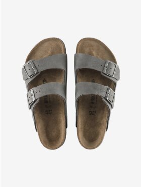 Birkenstock - Arizona Nubuck Leather - Desert Buck Whale Gray - Normal