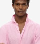 Superdry - Vacation L/S Linen Shirt - Men - Coastal Pink