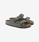 Birkenstock - Arizona Nubuck Leather - Desert Buck Whale Gray - Normal