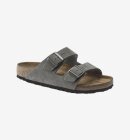 Birkenstock - Arizona Nubuck Leather - Desert Buck Whale Gray - Normal