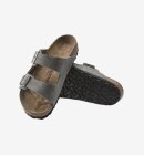 Birkenstock - Arizona Nubuck Leather - Desert Buck Whale Gray - Normal