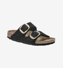 Birkenstock - Arizona Big Buckle Nubuck Leather - Black - Normal