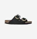 Birkenstock - Arizona Big Buckle Nubuck Leather - Black - Normal