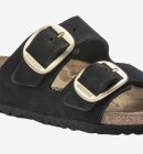 Birkenstock - Arizona Big Buckle Nubuck Leather - Black - Normal