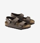 Birkenstock - Milano HL Kids Birkibuc sandal - Mocha - Normal