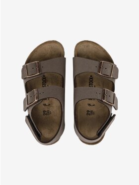 Birkenstock - Milano HL Kids Birkibuc sandal - Mocha - Normal