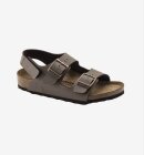 Birkenstock - Milano HL Kids Birkibuc sandal - Mocha - Normal