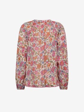 Freequent - FQCARIN - Bluse - Dame - Star White/Pink