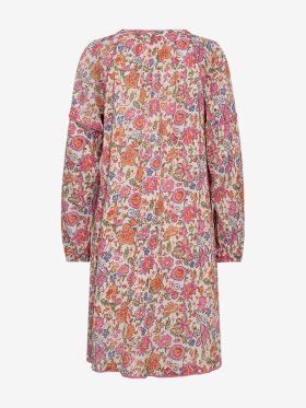 Freequent - FQCARIN - Blomstret Kjole - Dame - Off White/Pink