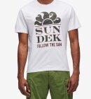 Sundek - Camou Follow The Sun Print T-shirt - Herrer - White