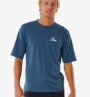 Rip Curl - Stack UV Short Sleeve Rash Guard - Herre - Navy Marle