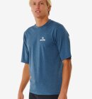 Rip Curl - Stack UV Short Sleeve Rash Guard - Herre - Navy Marle