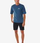 Rip Curl - Stack UV Short Sleeve Rash Guard - Herre - Navy Marle