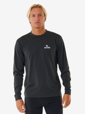 Rip Curl - Stack UV Long Sleeve Rash Guard - Herre - Black Marle Rip Curl - Stack UV Long Sleeve Rash Guard - Herre - Black Marle