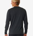 Rip Curl - Stack UV Long Sleeve Rash Guard - Herre - Black Marle