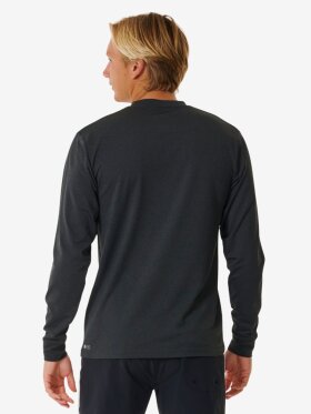 Rip Curl - Stack UV Long Sleeve Rash Guard - Herre - Black Marle
