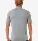 Rip Curl - Shock UV Short Sleeve Rash Vest - Herre - Light Grey Marle