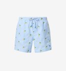 North Sails - Striped seersucker swim shorts - Mænd - Blue/Citrus