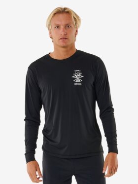 Rip Curl - Icons Surflite Long Sleeve UV T-shirt - Herre - Black
