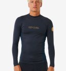 Rip Curl - å Dawn Patrol UPF Perf Long Sleeve Rash Vest - Herre - Navy Marle