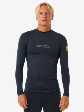 Rip Curl - å Dawn Patrol UPF Perf Long Sleeve Rash Vest - Herre - Navy Marle