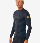 Rip Curl - å Dawn Patrol UPF Perf Long Sleeve Rash Vest - Herre - Navy Marle