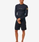 Rip Curl - å Dawn Patrol UPF Perf Long Sleeve Rash Vest - Herre - Navy Marle