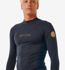 Rip Curl - å Dawn Patrol UPF Perf Long Sleeve Rash Vest - Herre - Navy Marle