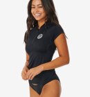 Rip Curl - Classic Surf Cap Sleeve Rashvest - Dame - Black