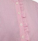 Freequent - Rolly - Stribet Bluse til damer - Fuchsia Pink/White