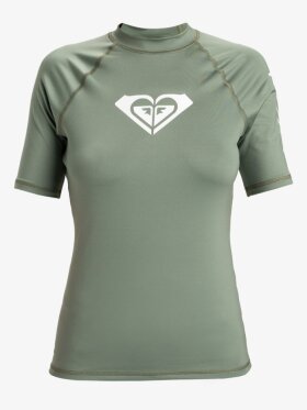 Roxy - Whole Hearted UV bluse m/korte ærmer til kvinder - Basil