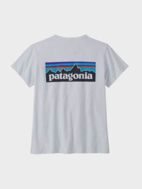 Patagonia - Women's P-6 Logo Responsibiliti T-shirt - Dame - White