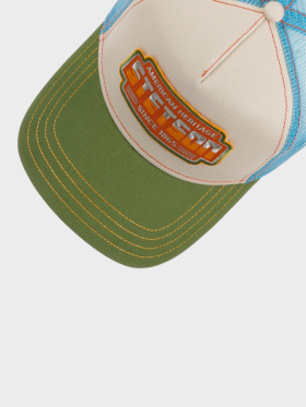 STETSON - Trucker Cap Lightning - Herre - Green / Light Khaki