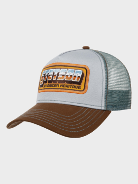 STETSON - Trucker Cap Chrome - Herre - Brown / Turquoise