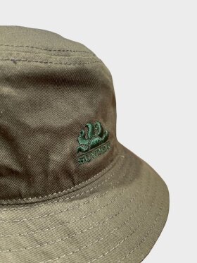 Sundek - Bucket Hat med broderet logo - Unisex - Dark Green 