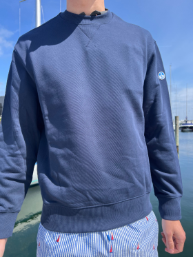 North Sails - Sweatshirt with side ribbing - Men - Navy Blue North Sails - Sweatshirt with side ribbing - Men - Navy Blue