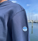North Sails - Sweatshirt with side ribbing - Men - Navy Blue