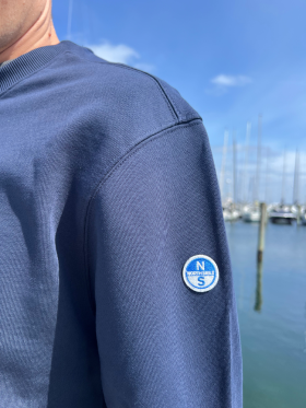 North Sails - Sweatshirt with side ribbing - Men - Navy Blue