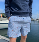 North Sails - Striped seersucker swim shorts - Mænd - Navy/Boat