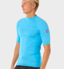 Rip Curl - Dawn Patrol UV Long Sleeve Rash Guard - Mænd - Blue Paint